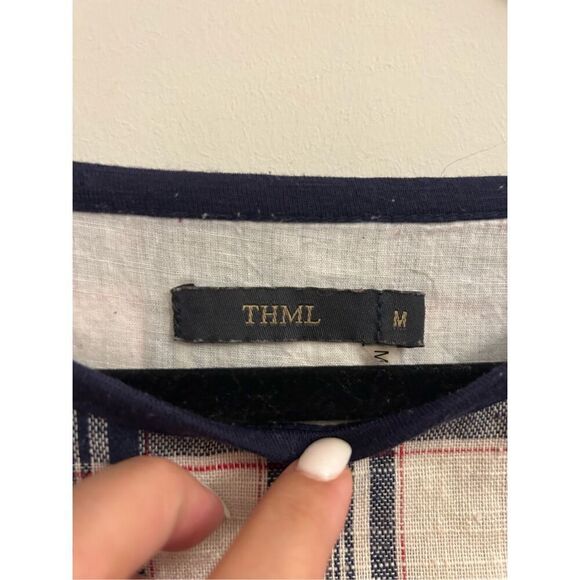 THML plaid and solid top size M - Picture 3 of 7